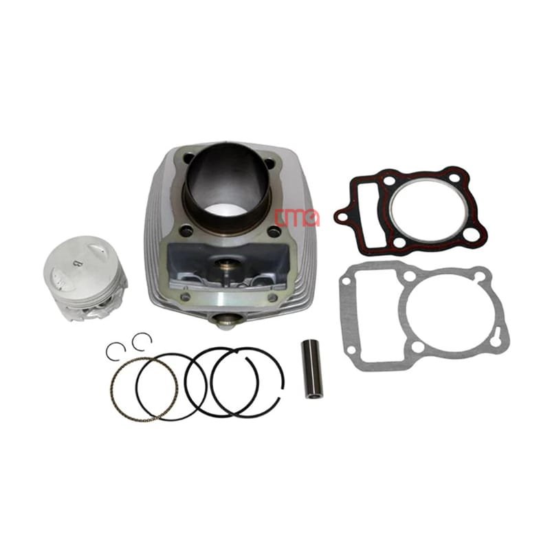 Deltaforce CG 125 Silindir Komple Set (13 Perno 56.5 X 69) Gümüş Renk