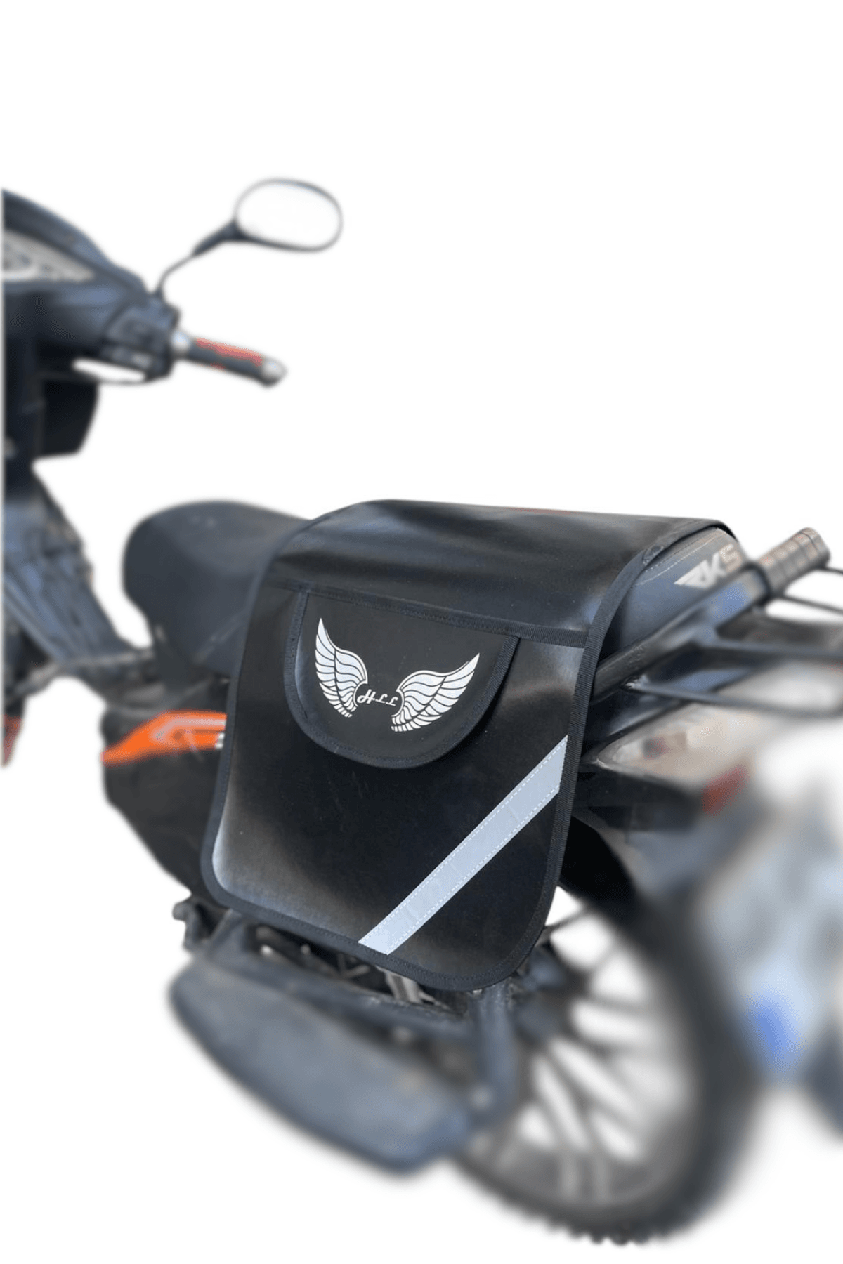 Suni Deri 1.Kalite Heybe Reflektörlü Motorsiklet Cg Cub 35 x 90 cm