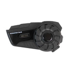 Knmaster KN2300PRO Motosiklet Kask İnterkom Bluetooth Intercom Kulaklık Seti SİYAH