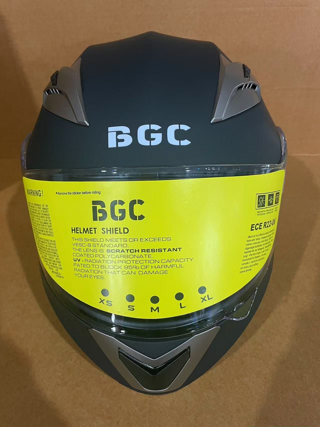 Bgc Full Face Kask Gözlüklü Ece Sertifikalı