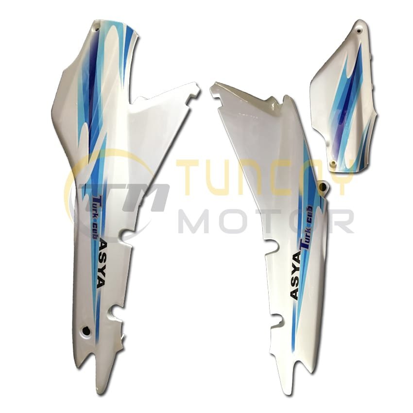 Asya 100 Türkcub Sele Altı Sağ Sol Takım (Beyaz)