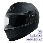 MY HELMET MKS002-B Güneş Vizörlü Şeffaf Çene Açılır Motosiklet Kaskı
