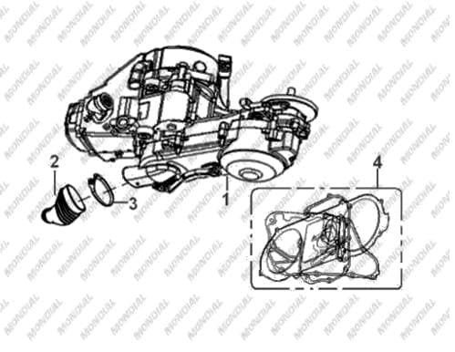 Mondial Rs - Hs 150cc Motor Komple
