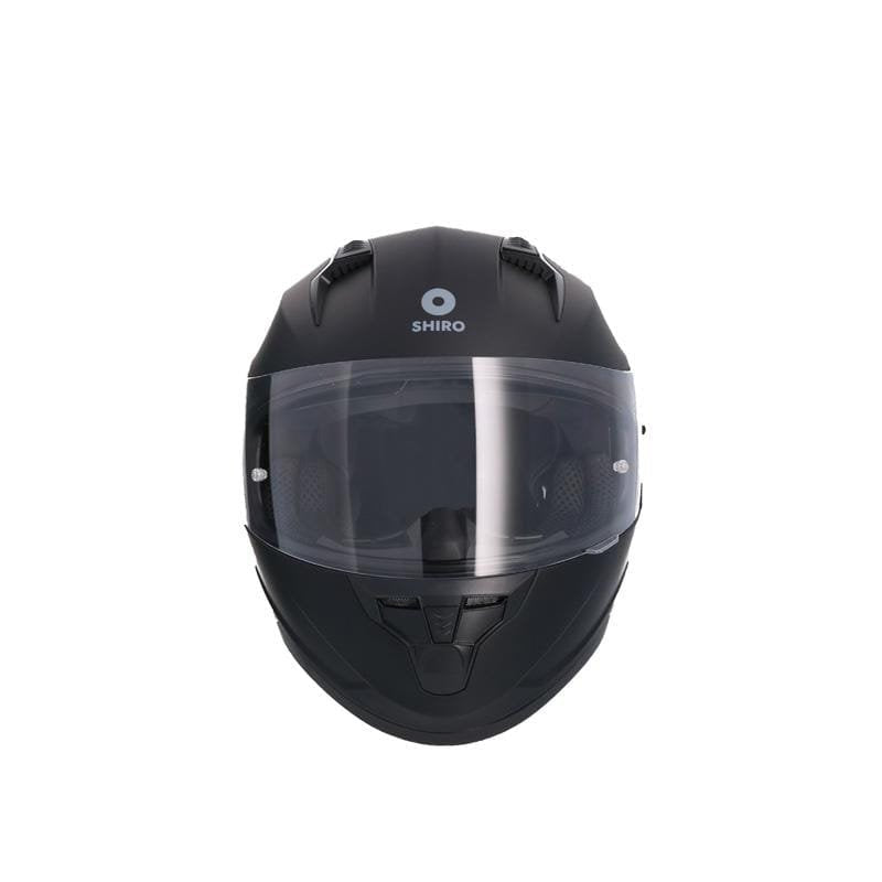 Shiro Full Face Blaster Solid Mat Siyah Güneş Gözlüklü Kask