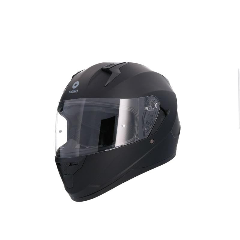 Shiro Full Face Blaster Solid Mat Siyah Güneş Gözlüklü Kask
