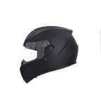 Shiro Full Face Blaster Solid Mat Siyah Güneş Gözlüklü Kask