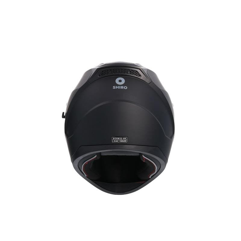 Shiro Full Face Blaster Solid Mat Siyah Güneş Gözlüklü Kask