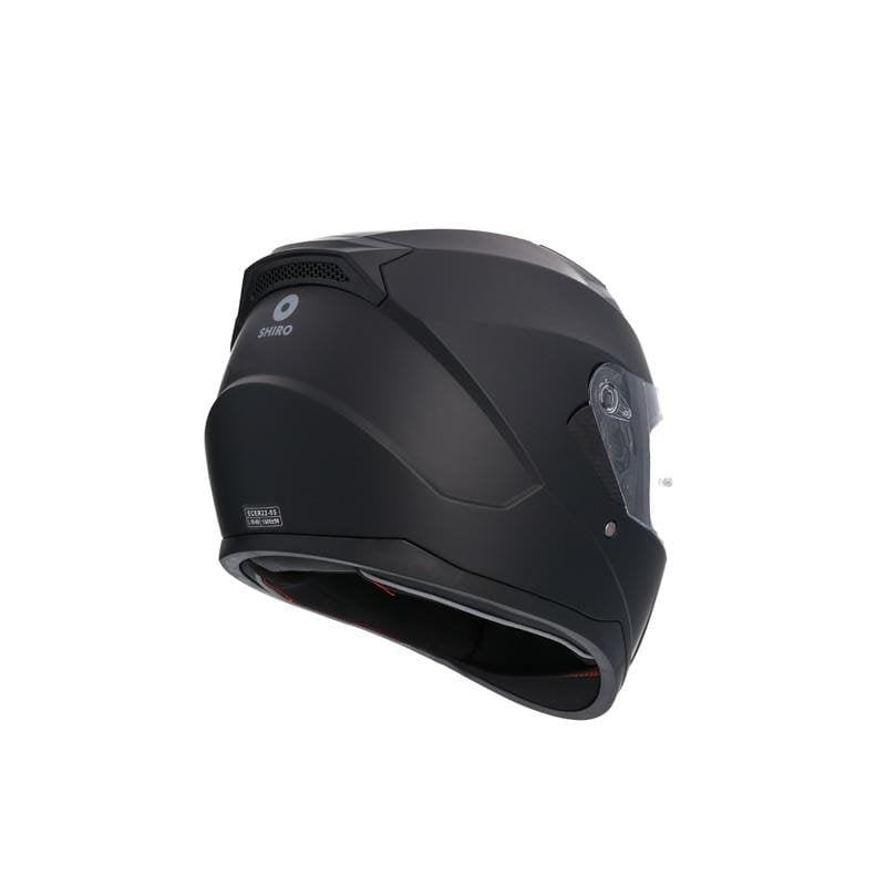 Shiro Full Face Blaster Solid Mat Siyah Güneş Gözlüklü Kask
