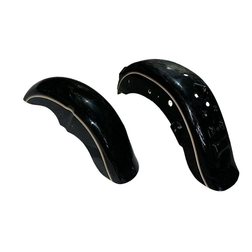 Çelik Crown 150 - Ramzey QM 250 Chopper Ön Arka Çamurluk Siyah