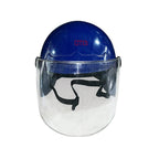 Çocuklar İçin Motosiklet Camlı Kask Jokey Tipi Küçük Beden Mavi Renk