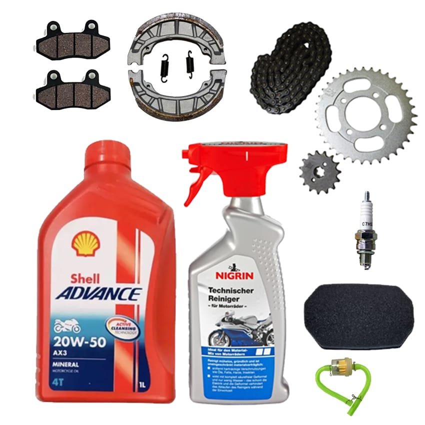 Cup Motosiklet Yağ Bakım Seti 13 Parça