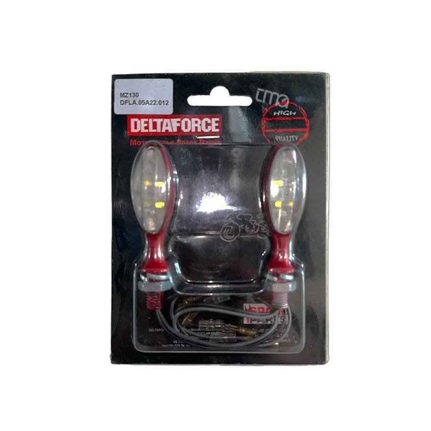 Delta Force Led Sinyal 2'li Takım Oval Kırmızı