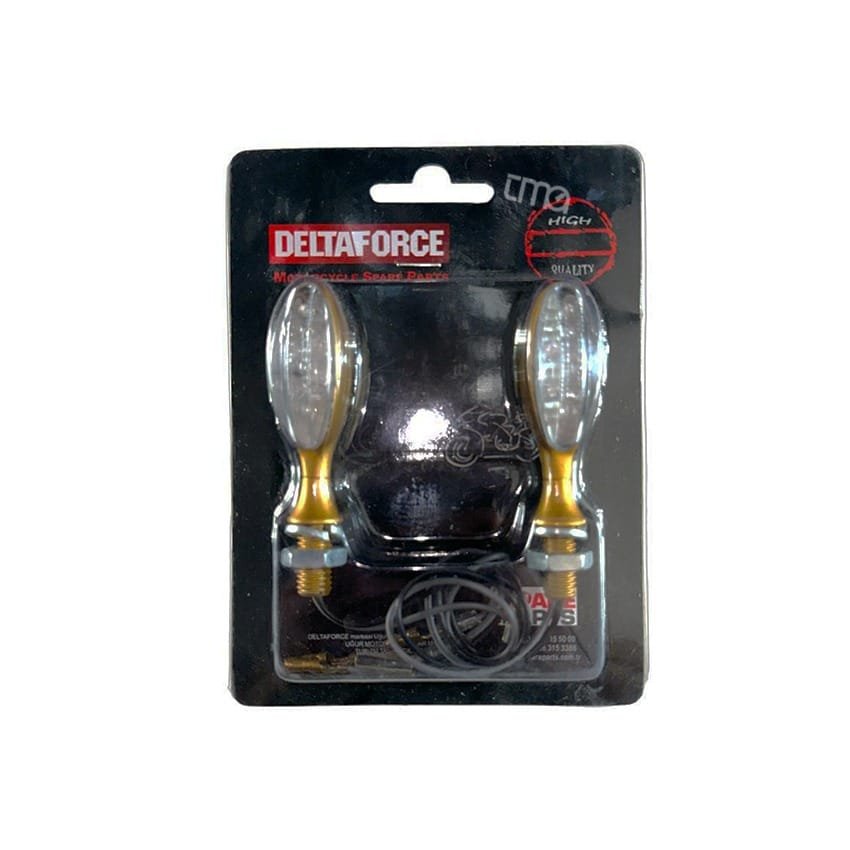 Delta Force Led Sinyal 2'li Takım Oval Gold