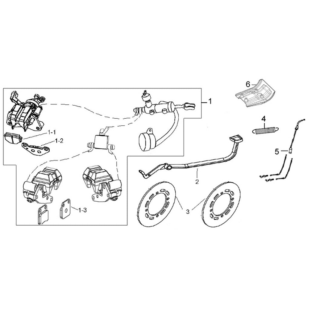 Yuki Lx200 Atv-M Storm 200 Atv Arka Fren Pedalı #291120244-0001
