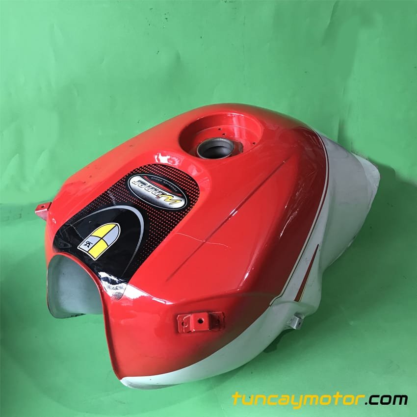 Zealsun ZS 200 GS Benzin Deposu Kırmızı Beyaz