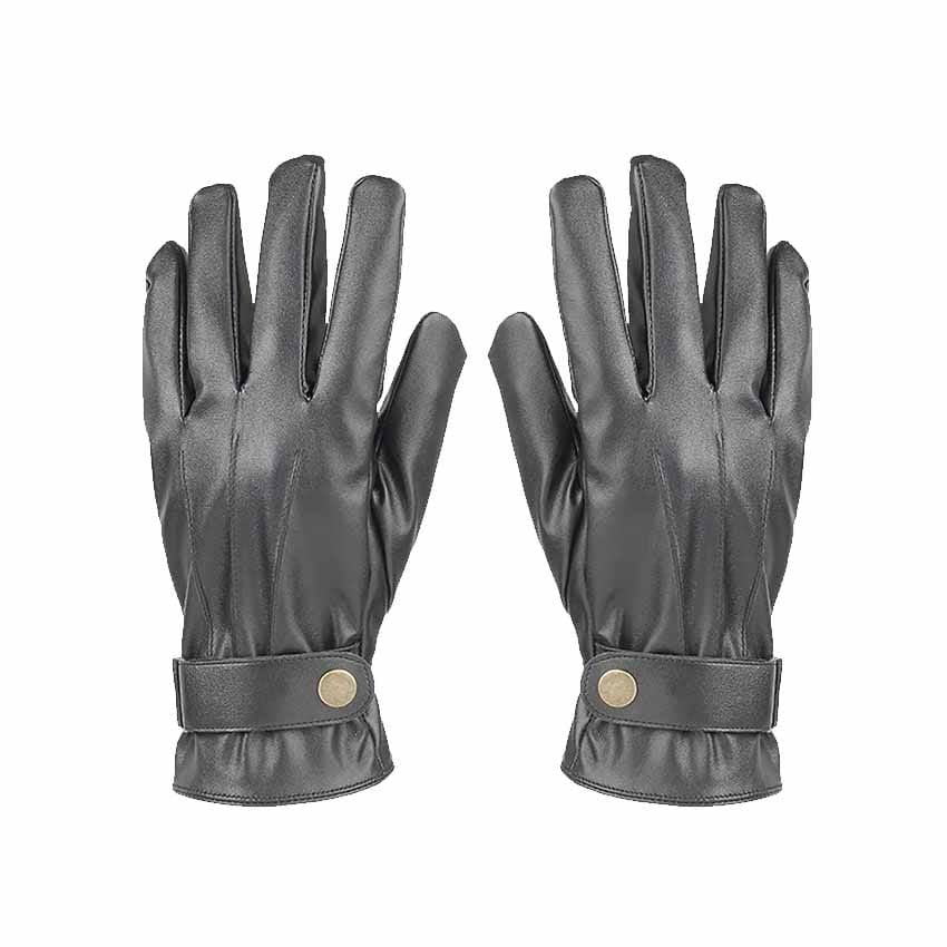 Erkek Suni Deri Eldiven Polarlı K202