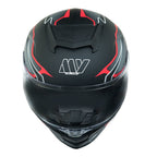 MY HELMET MKS001-BGR Yarış Spoiler Güneş Vizörlü Şeffaf Full Face Motosiklet Kaskı