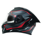MY HELMET MKS001-BGR Yarış Spoiler Güneş Vizörlü Şeffaf Full Face Motosiklet Kaskı