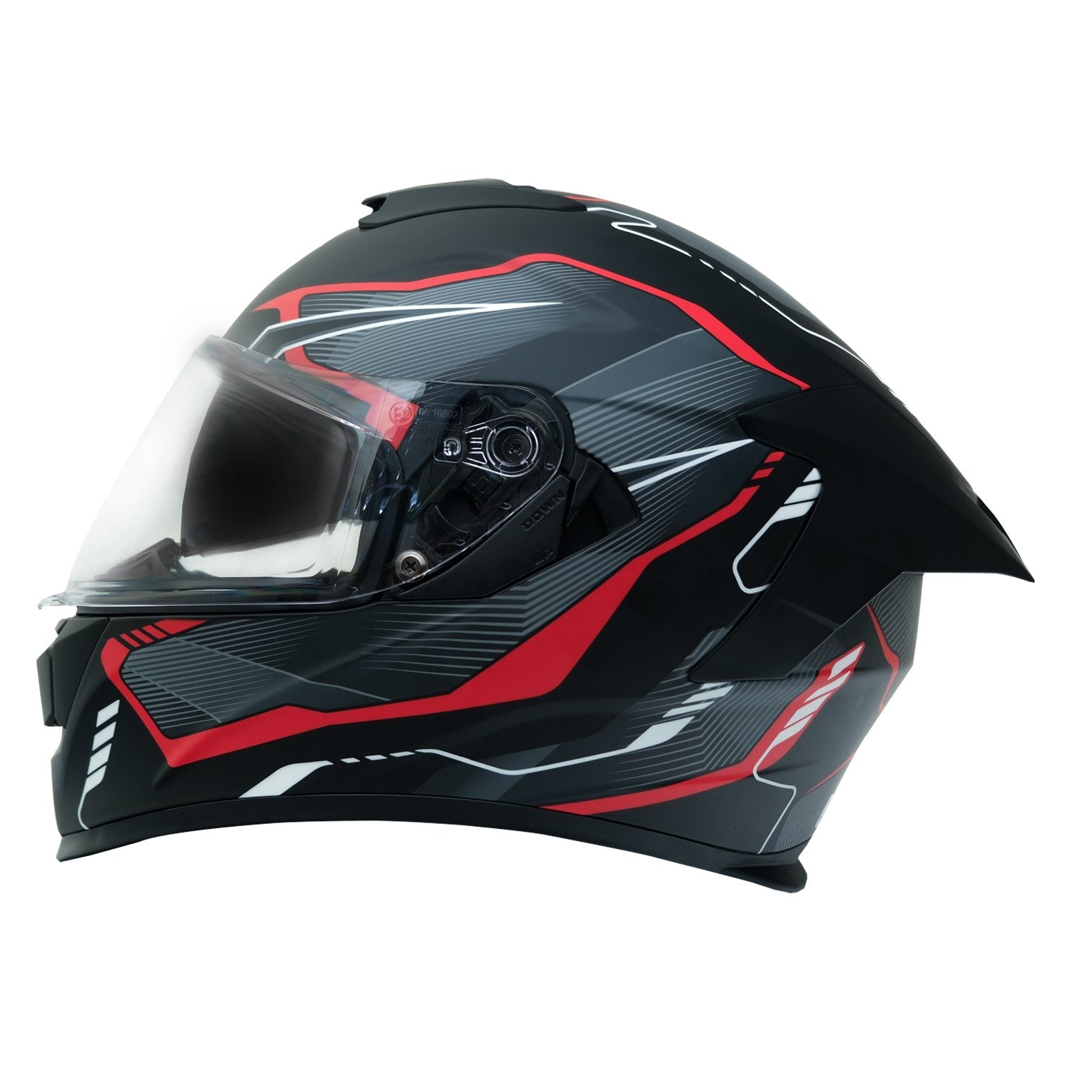 MY HELMET MKS001-BGR Yarış Spoiler Güneş Vizörlü Şeffaf Full Face Motosiklet Kaskı