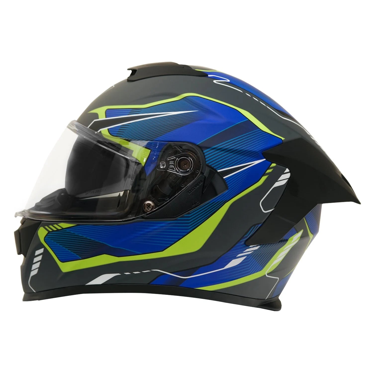MY HELMET MKS001-EGBY Yarış Spoiler Güneş Vizörlü Şeffaf Full Face Motosiklet Kaskı