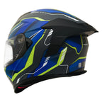 MY HELMET MKS001-EGBY Yarış Spoiler Güneş Vizörlü Şeffaf Full Face Motosiklet Kaskı