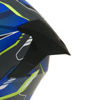 MY HELMET MKS001-EGBY Yarış Spoiler Güneş Vizörlü Şeffaf Full Face Motosiklet Kaskı