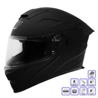 MY HELMET MKS001-MB Yarış Spoiler Güneş Vizörlü Şeffaf Full Face Motosiklet Kaskı