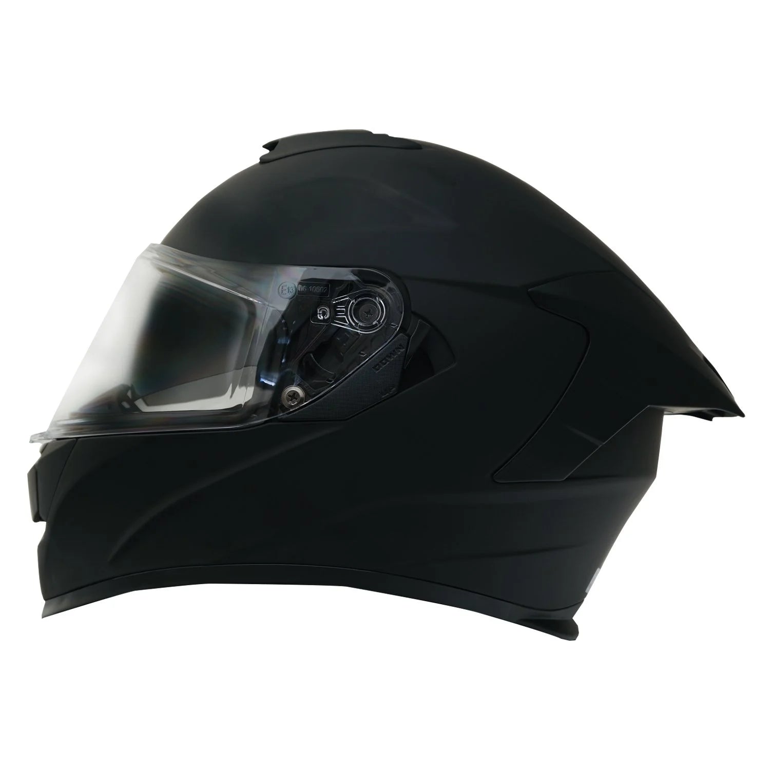MY HELMET MKS001-MB Yarış Spoiler Güneş Vizörlü Şeffaf Full Face Motosiklet Kaskı