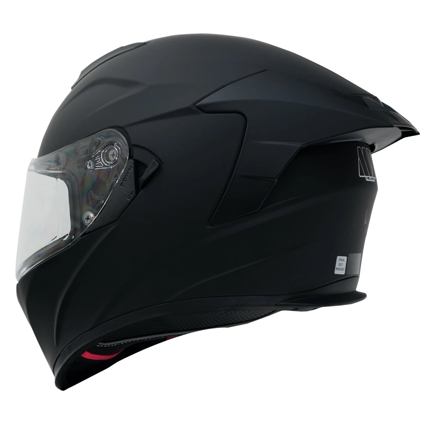 MY HELMET MKS001-MB Yarış Spoiler Güneş Vizörlü Şeffaf Full Face Motosiklet Kaskı