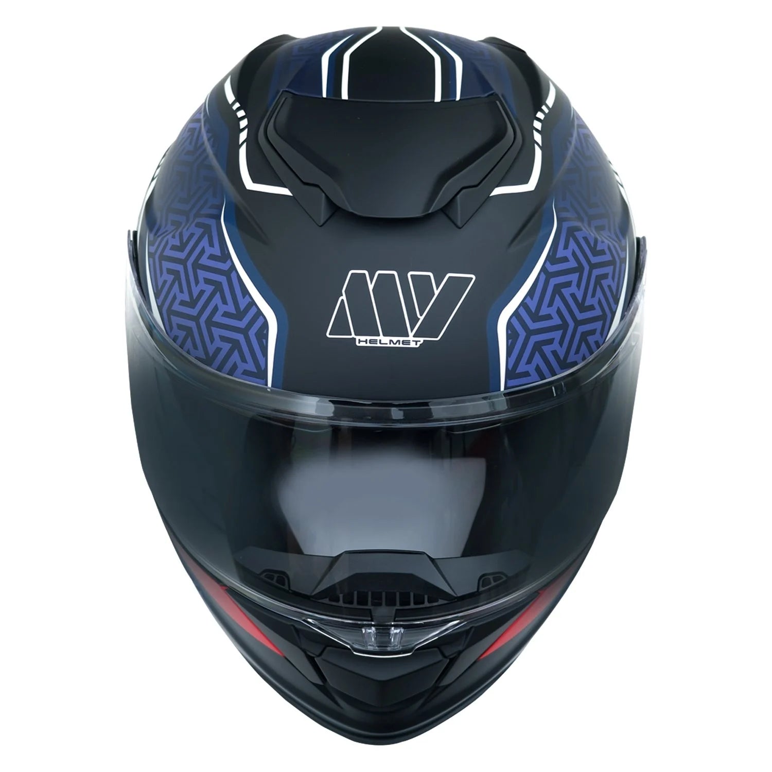 MY HELMET MKS002-BBR Güneş Vizörlü Şeffaf Çene Açılır Motosiklet Kaskı