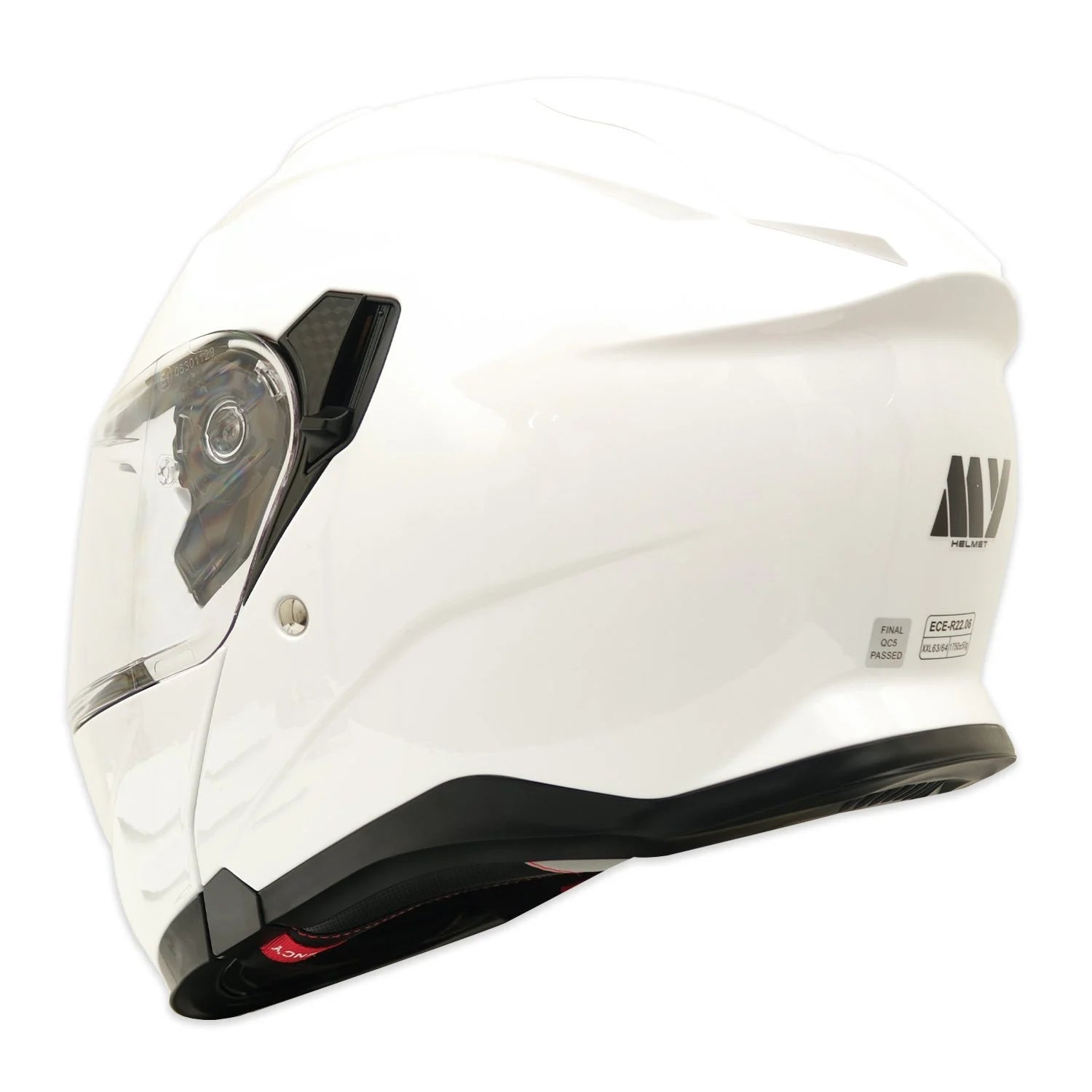 MY HELMET MKS002-PW Güneş Vizörlü Şeffaf Çene Açılır Motosiklet Kaskı