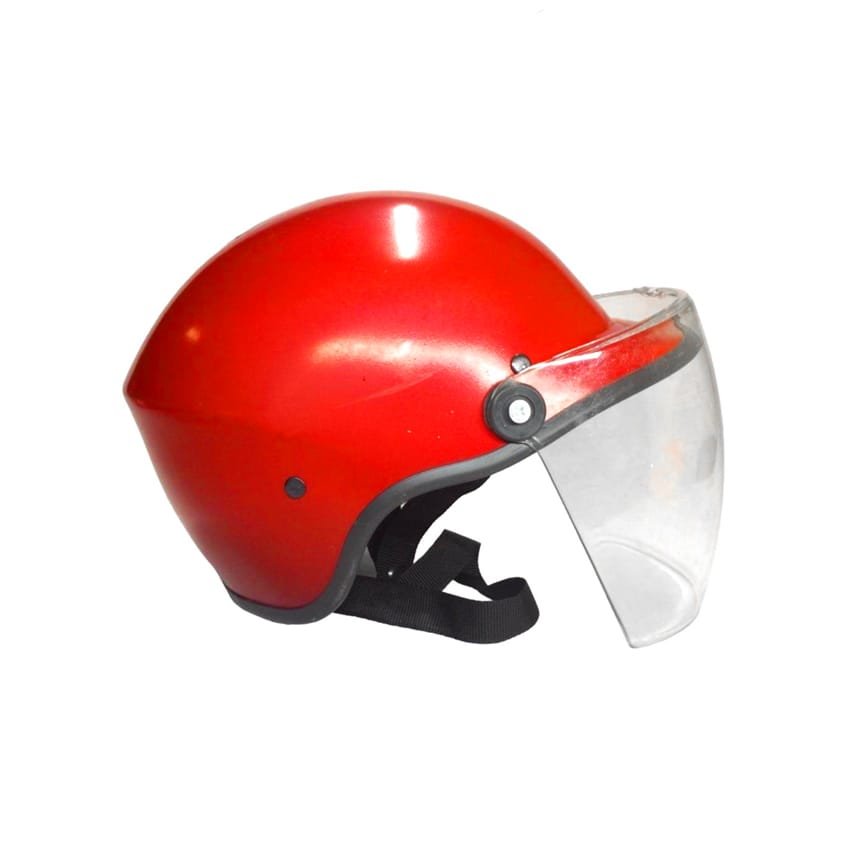 Jokey Kask Camlı Kırmızı Renk