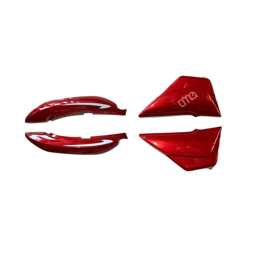 Mondial MG Süperboy Kaporta Seti Sağ Sol Yan Kapak Ve Sele Altı Set Kırmızı 4 Parça