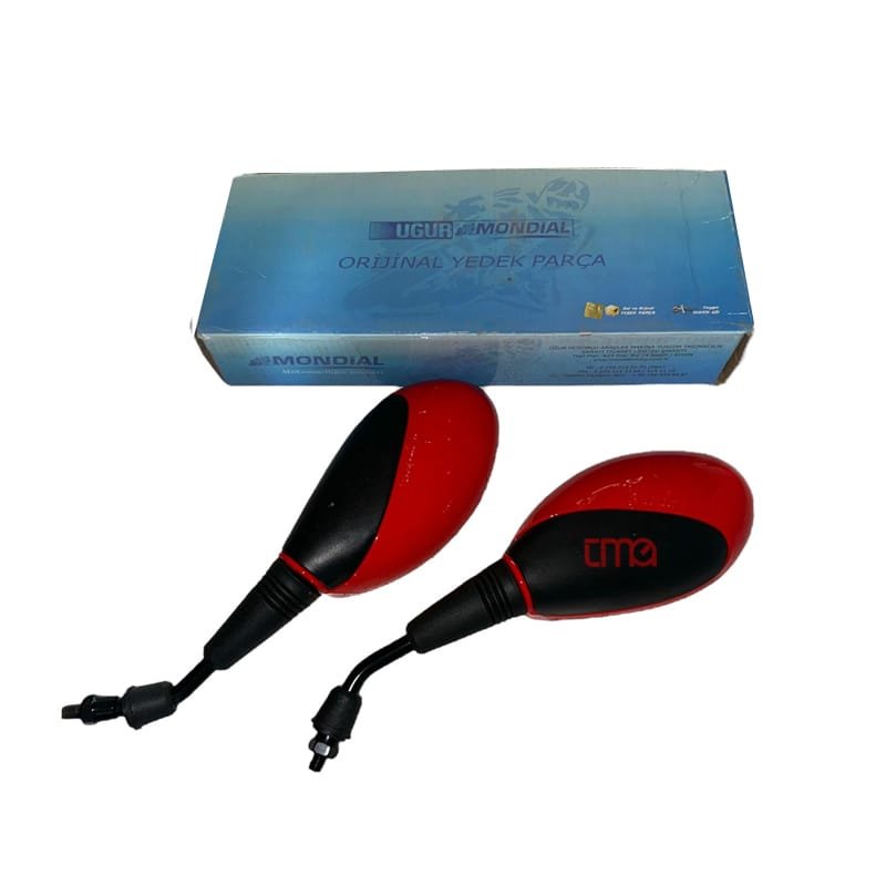 Mondial 150 RF / Ramzey B08 Ayna 8mm Kırmızı Siyah e4