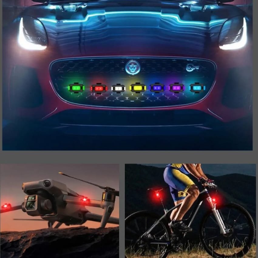 Şarjlı Mini Led Işık/motor Çakar Led/drone Işığı/anti Çarpışma Uyarı Işığı