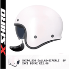 Shiro Retro Yarım Dallas Beyaz