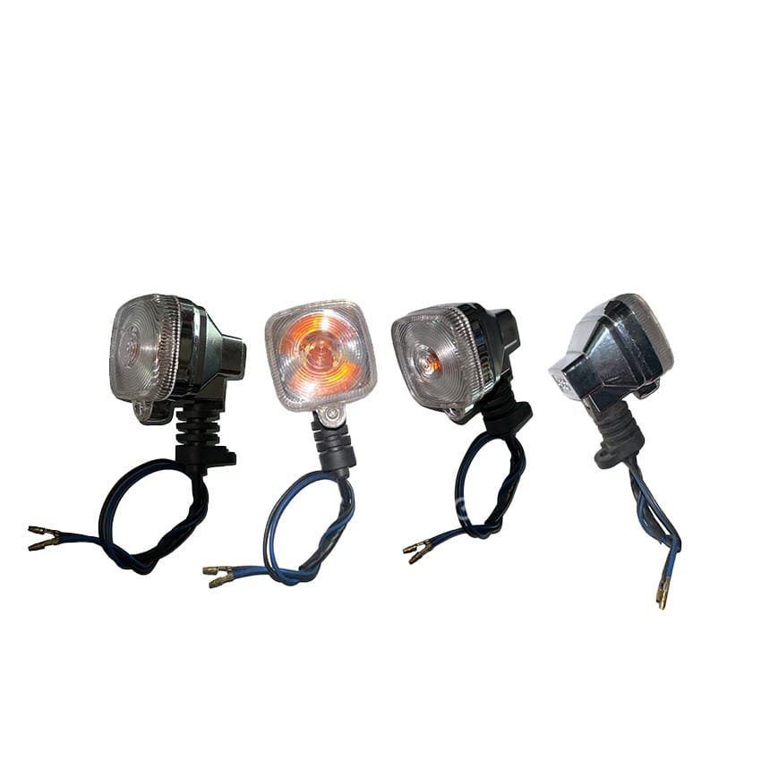 Motosiklet Sinyal Küçük Nikel Kare Model 4'lü Set