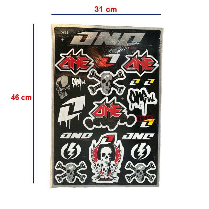 Kurukafa Çoklu Yapıştırma Sticker Büyük Boy 31X46 cm