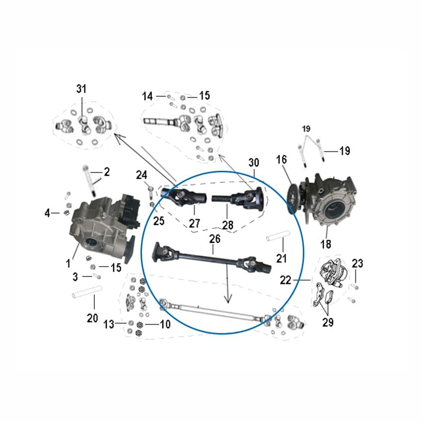 Keeway Atv 300 Gtx Ön Şaft Tahrik Mili