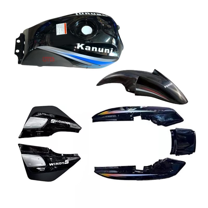 Kanuni Windy S Kaporta Seti 7 Parça Siyah